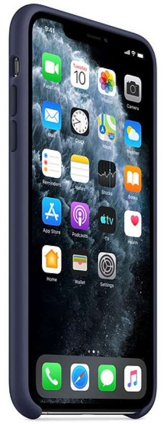 Чехол Silicone Case для iPhone 11 темно-синий